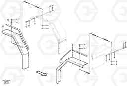 37870 Widener kit for standard mudguards, front/rear. L180E HIGH-LIFT S/N 5004 - 7398, Volvo Construction Equipment