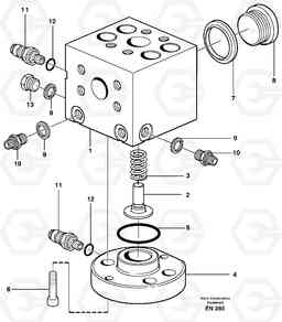 6082 Connecting block L180E HIGH-LIFT S/N 5004 - 7398, Volvo Construction Equipment