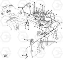 57166 Cable harnesses, cab L330E, Volvo Construction Equipment