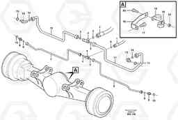 18699 Brake cooling system: front lines L330E, Volvo Construction Equipment