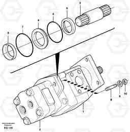 3519 Transmission pump L330E, Volvo Construction Equipment