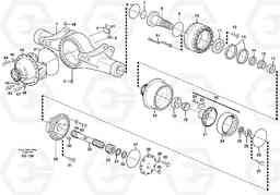 12933 Axle, rear L330E, Volvo Construction Equipment