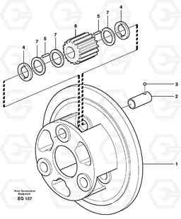 25028 Planet carrier, front L330D, Volvo Construction Equipment
