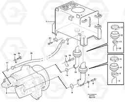 36975 Suction line tank - pump L330E, Volvo Construction Equipment