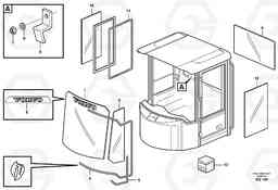 18009 Glass panes L330E, Volvo Construction Equipment