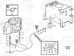 10638 Draining line - control valve L330E, Volvo Construction Equipment