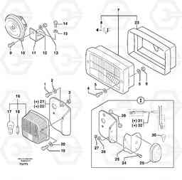 102887 Front signal light EW50VV TYPE 256, Volvo Construction Equipment