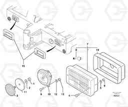 347 Front signal light EC70 TYPE 233, Volvo Construction Equipment