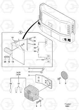 54444 Rear signal light EW50 TYPE 256, Volvo Construction Equipment