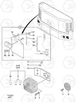 54454 Rear signal light EW50VV TYPE 256, Volvo Construction Equipment