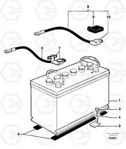 6455 Battery installation / without Puma EC50VV TYPE 247, Volvo Construction Equipment