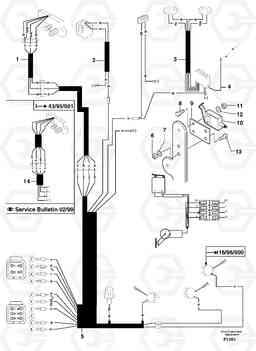 12227 Electrical system / cab EW50 TYPE 256, Volvo Construction Equipment