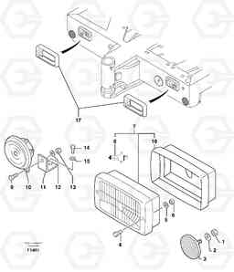 8686 Front signal light EC50 TYPE 247, Volvo Construction Equipment