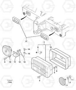 6453 Front signal light EC50VV TYPE 247, Volvo Construction Equipment