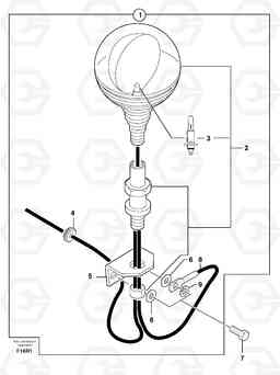 6454 Flashing light on cab EC50VV TYPE 247, Volvo Construction Equipment