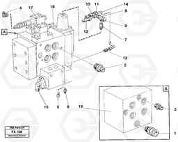 34657 Slew valve block, tubings EC230B ?KERMAN ?KERMAN EC230B, Volvo Construction Equipment