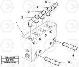 27095 Connection block with hoses EC230B ?KERMAN ?KERMAN EC230B, Volvo Construction Equipment