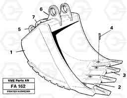 40915 Buckets, direct fitting with cast cutting edges EC230B ?KERMAN ?KERMAN EC230B, Volvo Construction Equipment