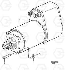26128 Starter motor, mounting EC230B ?KERMAN ?KERMAN EC230B, Volvo Construction Equipment