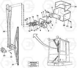 11953 Windscreen wiper, upper EC230B ?KERMAN ?KERMAN EC230B, Volvo Construction Equipment