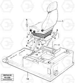 27042 Drivers seat with fitting part EC230B ?KERMAN ?KERMAN EC230B, Volvo Construction Equipment