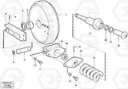 53406 Front wheel, spring package and tension cylinder EC230B ?KERMAN ?KERMAN EC230B, Volvo Construction Equipment