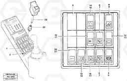 32345 Switch panel. EC230B ?KERMAN ?KERMAN EC230B, Volvo Construction Equipment