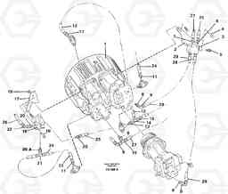 27056 Hydraulic system, pump installation EC230B ?KERMAN ?KERMAN EC230B, Volvo Construction Equipment