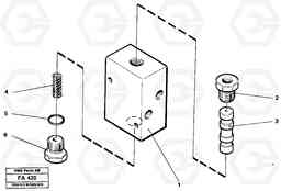 26915 Valve, circuit body and return valve EC230B ?KERMAN ?KERMAN EC230B, Volvo Construction Equipment