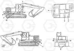 27086 Sign plates and transfer,outer location EC230B ?KERMAN ?KERMAN EC230B, Volvo Construction Equipment