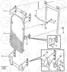 54332 Windscreen protection EC230B ?KERMAN ?KERMAN EC230B, Volvo Construction Equipment