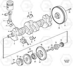39436 Crankshaft and related parts EC230B ?KERMAN ?KERMAN EC230B, Volvo Construction Equipment