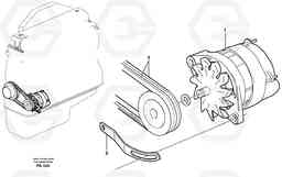 30786 Alternator with assembling details 80 A EC230B ?KERMAN ?KERMAN EC230B, Volvo Construction Equipment