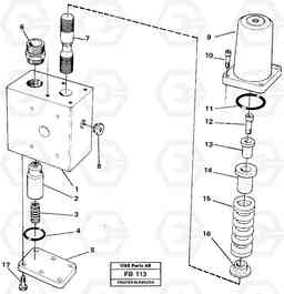 100115 Hose rupture valve Boom cylinder EW230B ?KERMAN ?KERMAN EW230B, Volvo Construction Equipment