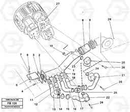 106375 Hydraulic system suction lines EW230B ?KERMAN ?KERMAN EW230B, Volvo Construction Equipment