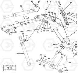 31354 Backhoe boom 5.20m EW230B ?KERMAN ?KERMAN EW230B, Volvo Construction Equipment