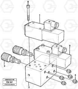 26129 Control block, end pos. dampening EW230B ?KERMAN ?KERMAN EW230B, Volvo Construction Equipment