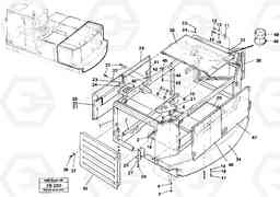 31749 Engine cover Rear EW230B ?KERMAN ?KERMAN EW230B, Volvo Construction Equipment