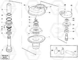 6732 Swing gearbox EW230B ?KERMAN ?KERMAN EW230B, Volvo Construction Equipment