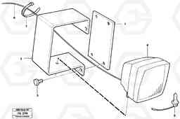 33678 Working lamp on boom EW230B ?KERMAN ?KERMAN EW230B, Volvo Construction Equipment