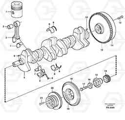 39437 Crankshaft and related parts EW230B ?KERMAN ?KERMAN EW230B, Volvo Construction Equipment