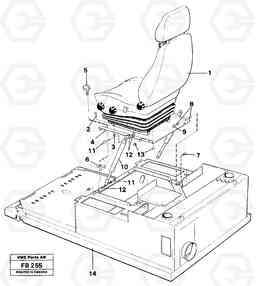 30237 Drivers seat with fitting part EW230B ?KERMAN ?KERMAN EW230B, Volvo Construction Equipment