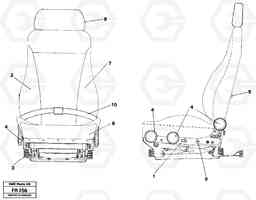 12092 Operator's seat Be-ge EW230B ?KERMAN ?KERMAN EW230B, Volvo Construction Equipment