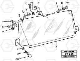 31223 Sun visor Outer EW230B ?KERMAN ?KERMAN EW230B, Volvo Construction Equipment