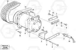 30511 Compressor with fitting parts Cooling agent R12 EW230B ?KERMAN ?KERMAN EW230B, Volvo Construction Equipment