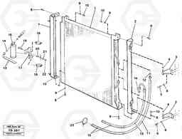 44098 Condensor with fitting parts Cooling agent R12 EW230B ?KERMAN ?KERMAN EW230B, Volvo Construction Equipment