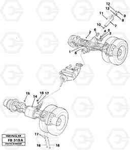 35398 Drive shaft, mounting EW230B ?KERMAN ?KERMAN EW230B, Volvo Construction Equipment