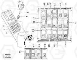 35387 Toggle switch panel EW230B ?KERMAN ?KERMAN EW230B, Volvo Construction Equipment