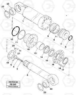 30494 Outrigger cylinder EW230B ?KERMAN ?KERMAN EW230B, Volvo Construction Equipment