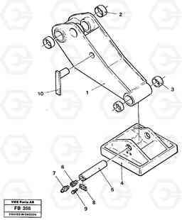 28618 Outrigger Flexible plates EW230B ?KERMAN ?KERMAN EW230B, Volvo Construction Equipment